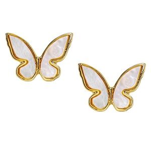 KATE SPADE • In A Flutter Mother Of Pearl Butterfly Earrings